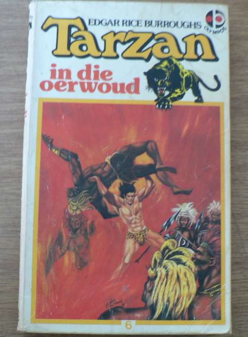 Tarzan in die oerwoud deur Edgar Rice Burroughs(slapband)