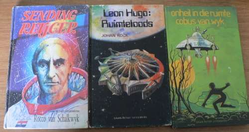 3 X Afrikaanse wetenskapfiksie boeke vir kinders.
