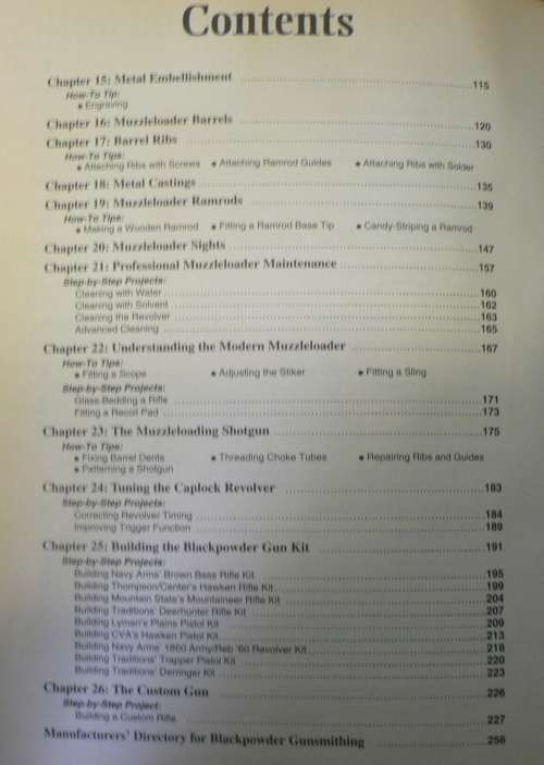 Black Powder Hobby Gunsmithing by Fadala and Storey