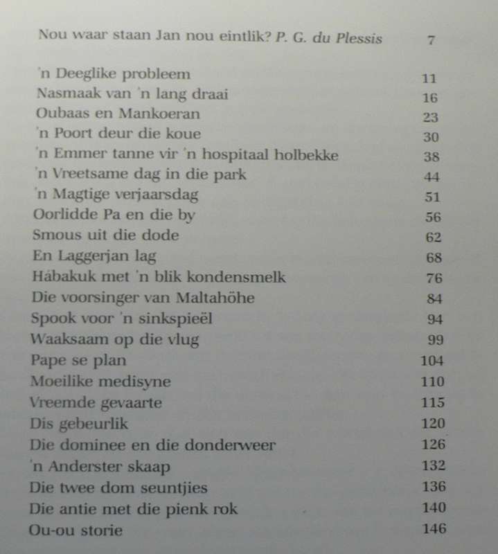 Spies op sy stukke, byeengebring deur P.G. du Plessis
