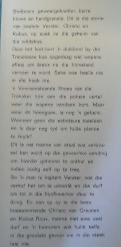 Drietal langs die Wildekus deur B.R. Retief(skaars boekie)