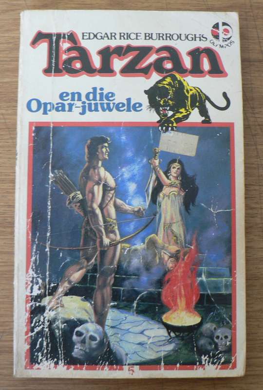 Tarzan en die Opar-juwele deur Edgar Rice Burroughs(slapband)
