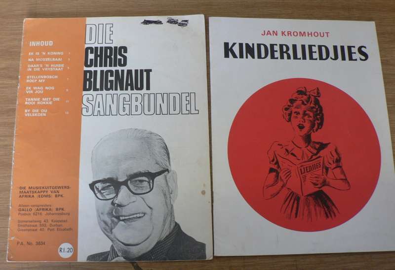Pragtige Afrikaanse bladmusiek x 2 bundels