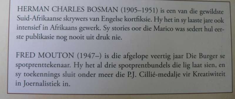 `n Bekkersdal marathon en ander voorkamerstories deur Herman Charles Bosman