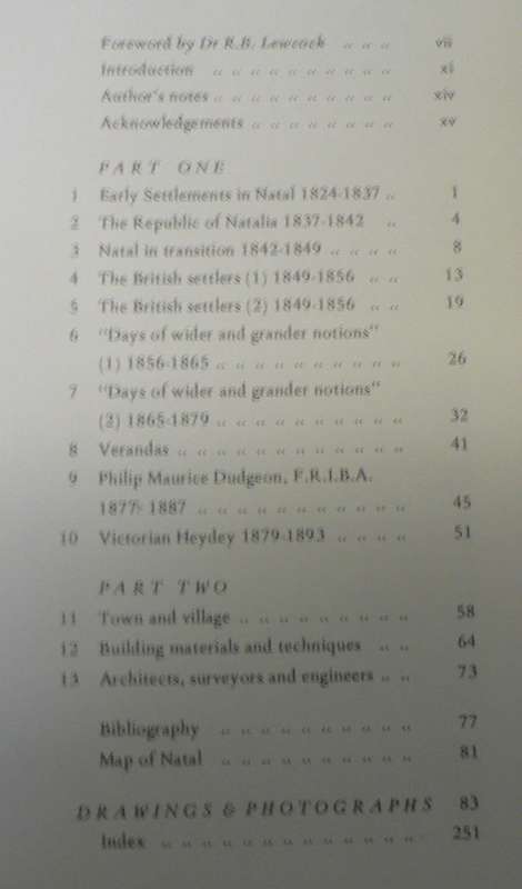 Architecture in Natal 1824-1893 by Brian Kearney