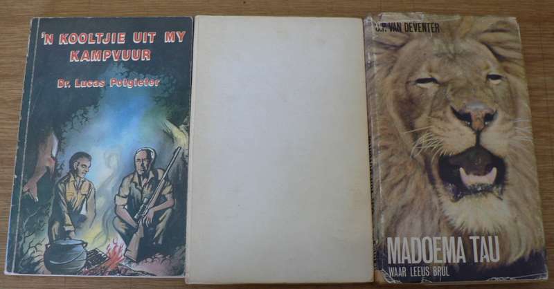 3 X Afrikaanse jagboeke(jagboeke in Afrikaans)