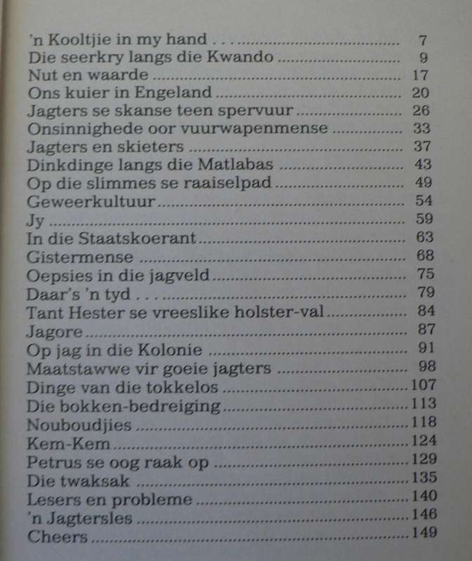3 X Afrikaanse jagboeke(jagboeke in Afrikaans)