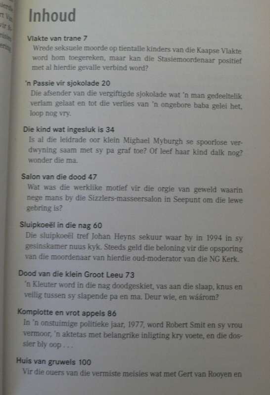 Riller in die raaisel deur Chris Karsten(Afrikaans ware misdaad)