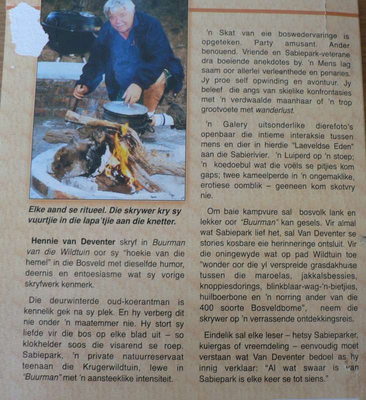 Buurman van die Wildtuin deur Hennie van Deventer
