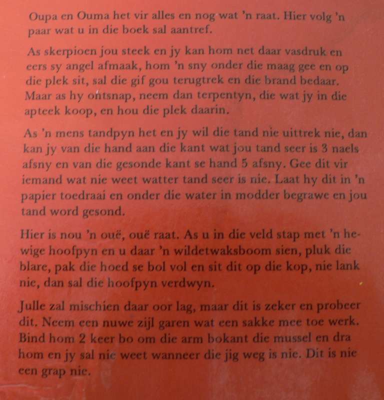 Oupa en Ouma se Boererate
