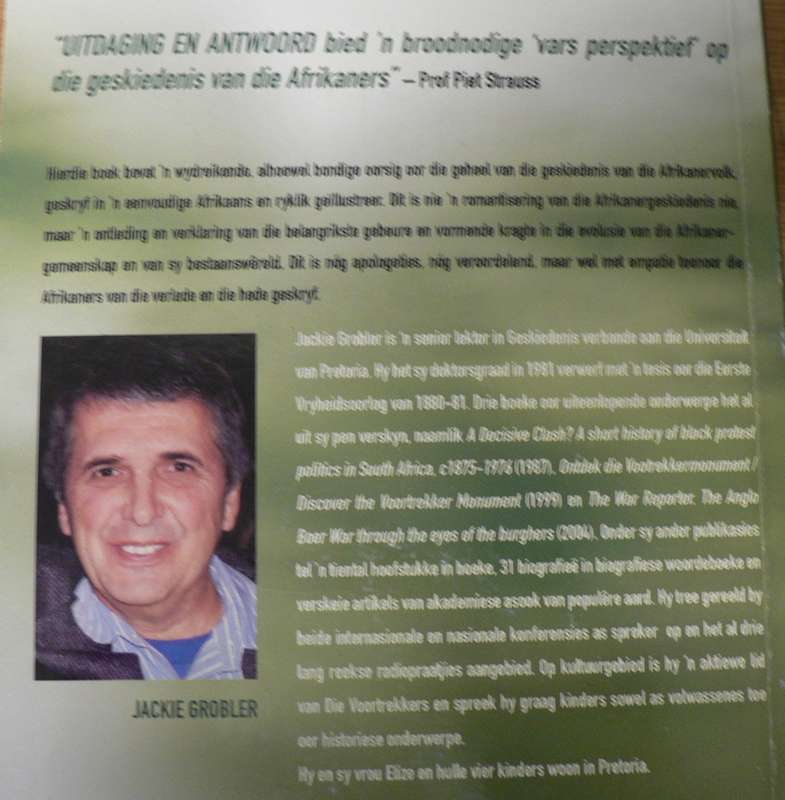 Uitdaging en antwoord deur Jackie Grobler (evolusie van die Afrikaner)