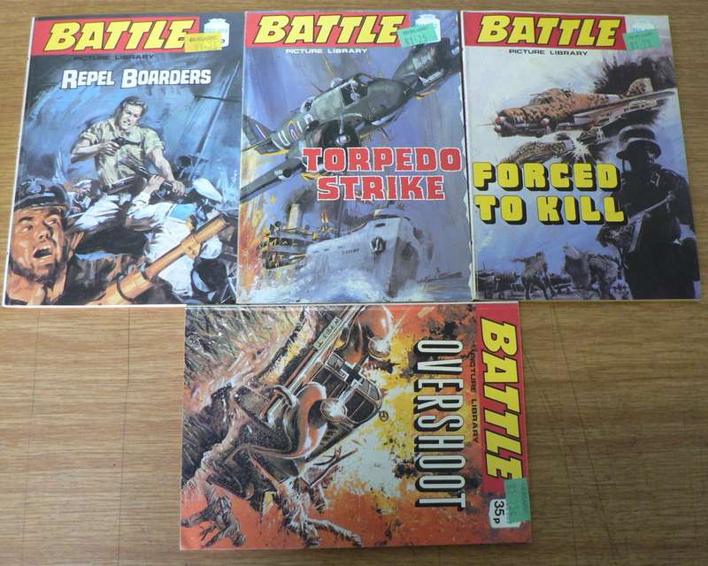 4 X Battle Picture library type books(look at the photo)(lot 3)