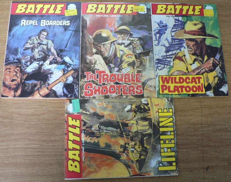 4 X Battle Picture library type books(look at the photo)(lot 4)