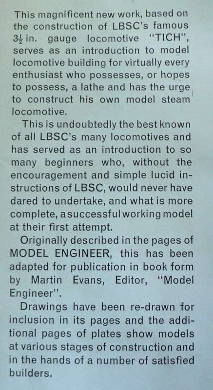 Modern locomotive building... introducing LBSC`s Tich