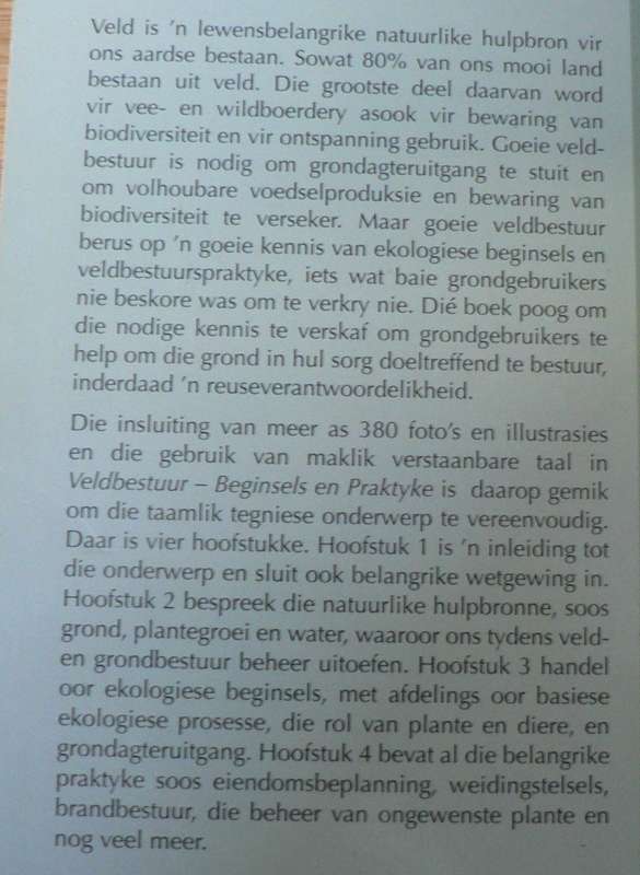 Veldbestuur, beginsels en praktyke deur Frits van Oudtshoorn