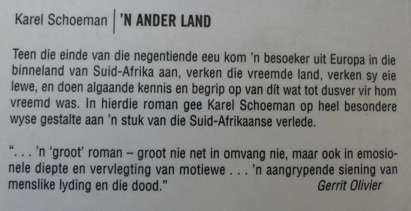 `n Ander land deur Karel Schoeman