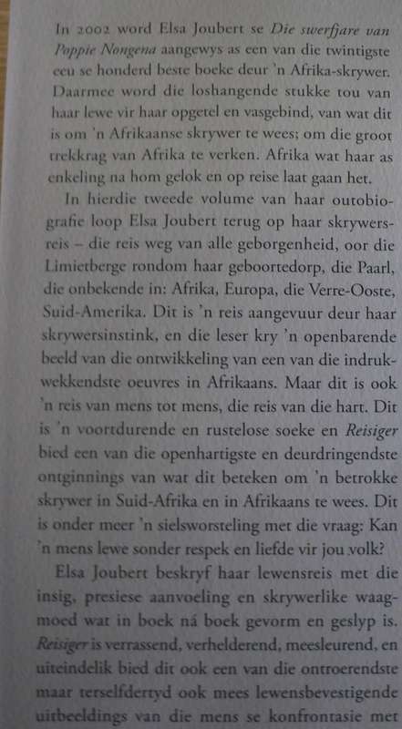 Reisiger deur Elsa Joubert(mooi 1ste uitgawe)