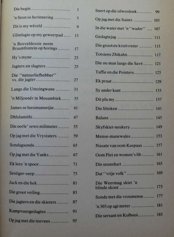 Fonteintjies langs my geweerpad deur Lucas Potgieter (jagboek in Afrikaans)