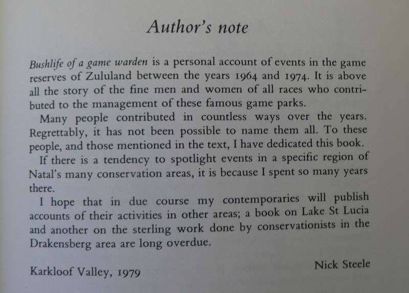 Bushlife of a Game Warden by Nick Steele
