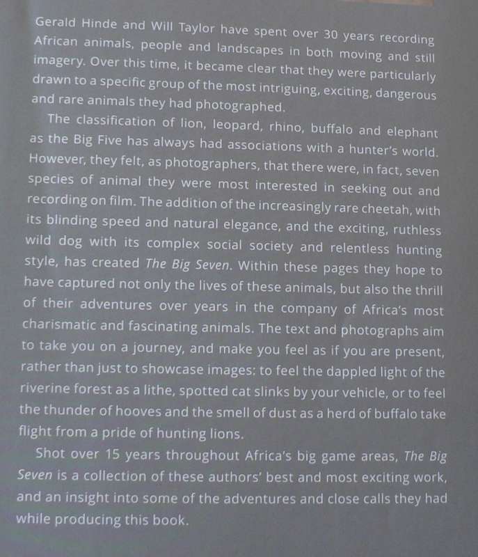 The Big Seven, adventures in search of Africa's iconic species(signed)