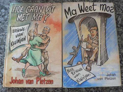 2 x Briewe van Kleinjan deur Johan v. Pletzen (Grensoorloglektuur)