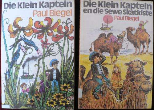 DIE KLEIN KAPTEIN  en DIE KLEIN KAPTEIN EN DIE SEWE SKATKISTE DEUR PAUL BIEGEL.