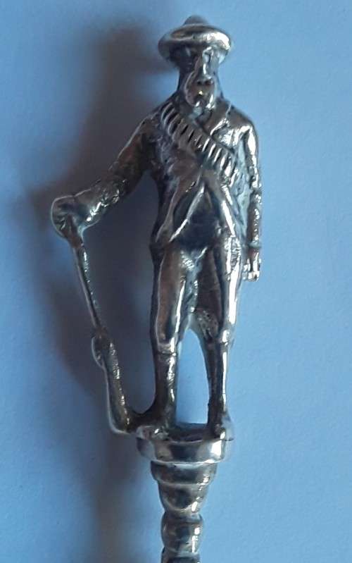 A rare Dutch solid silver presentation spoon (shooting award). Bisley, 1948.