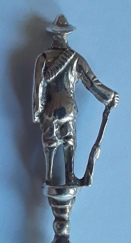 A rare Dutch solid silver presentation spoon (shooting award). Bisley, 1948.