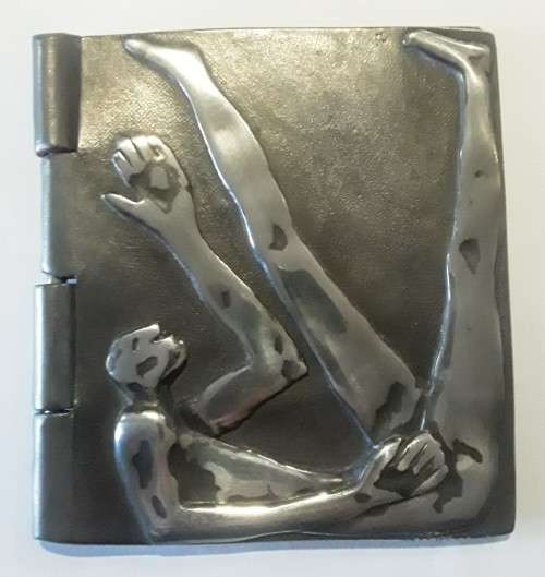 Rare and unusual early Carrol Boyes notebook holder