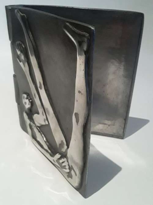 Rare and unusual early Carrol Boyes notebook holder
