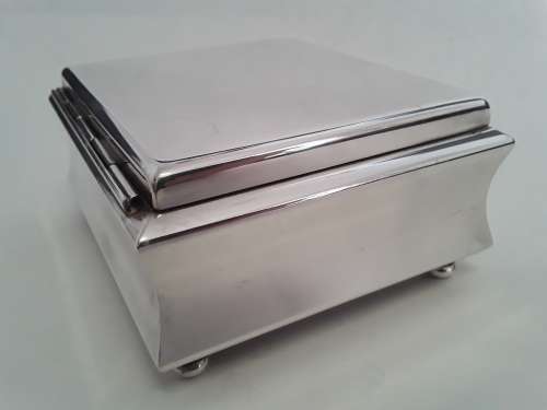 Art Deco `WMF` silver-plated trinket box.