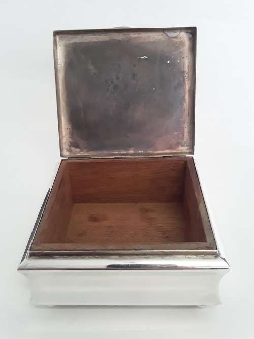 Art Deco `WMF` silver-plated trinket box.