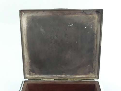 Art Deco `WMF` silver-plated trinket box.