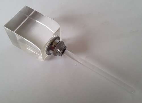 Gorgeous Vintage Art Deco Glass Refillable Perfume Bottle.