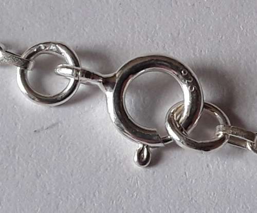 Sterling silver and natural jade pendant with 925 chain.  Stunning!!!