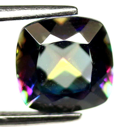 ### 2.15 CT AAA! NATURAL! AZOTIC MULTICOLOR MYSTIC AFRICA QUARTZ CUSHION ###