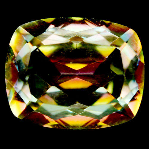### 2.60 CT AAA! NATURAL  MULTICOLOR MYSTIC AFRICA QUARTZ CUSHION ###