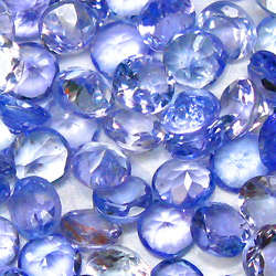 4.73ct - LOT 2.7MM -BLUE PURPLE TANZANITE DIAMOND CUT - 60 PIECES