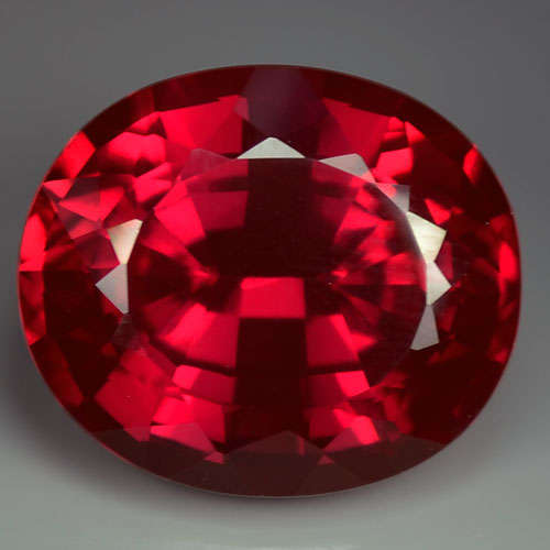HIGH VALUE RUBY SALE @ R1 START - 23.5ct - FLAWLESS - OVAL -BLOOD RED