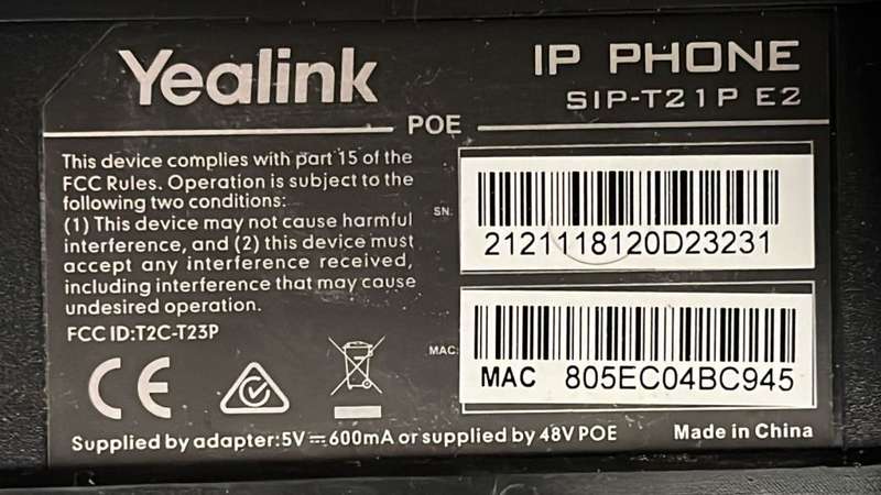 Yealink VOIP Phone