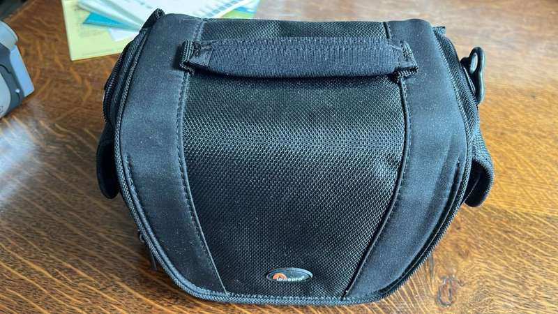 Sony Handy Cam in a Bag with Paperwork