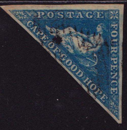 COGH FOUR PENCE DEEP BLUE ON LIGHTLY BLUED PAPER - SG 4 VERY FINE USED - R1500