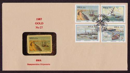 SWA GOLD FDC #27 - LIMITED EDITION #110 OUT OF ONLY 150 ISSUED