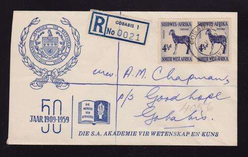 SWA - SPECIAL 50 YEARS - SUID-AFRIKAANSE AKADEMIE VIR WETENSKAP EN KUNS - GOBABIS 29 V 1959
