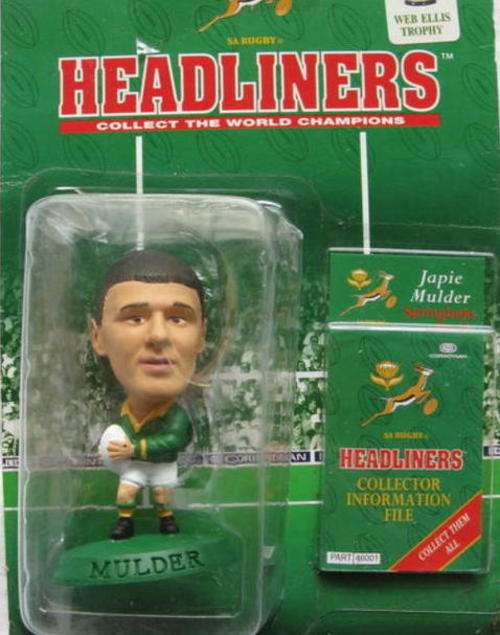 ARLENCO HEADLINERS SPRINGBOKS COLLECTION : JAPIE MULDER