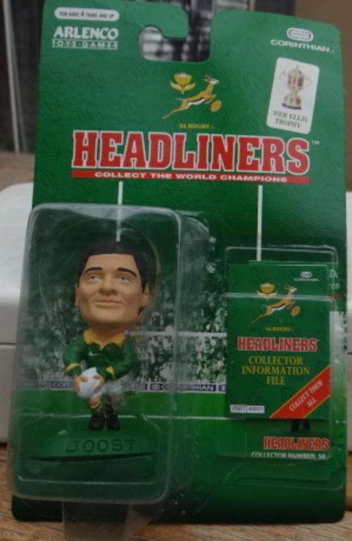 ARLENCO HEADLINERS SPRINGBOKS COLLECTION : JOOST VAN DER WESTHUIZEN