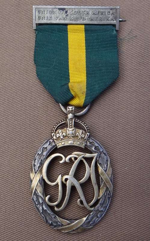 EFFICIENCY DECORATION - UNION OF SOUTH AFRICA