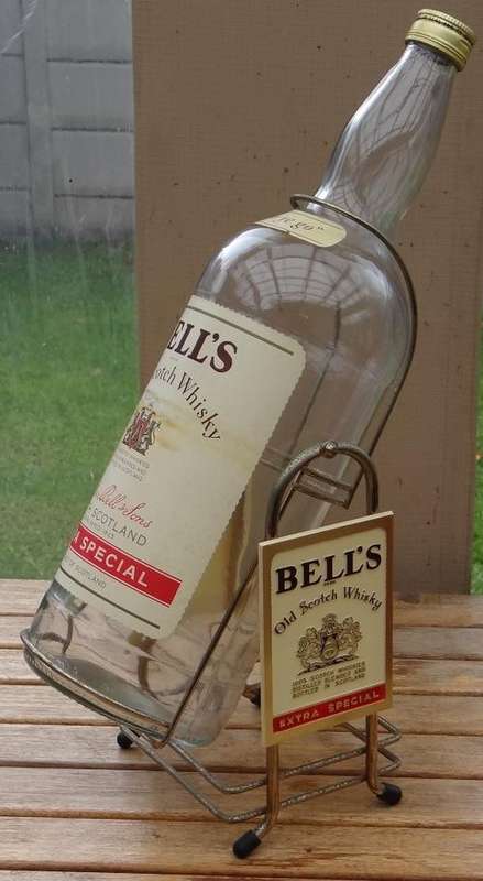 HUGE 4.5l BELL'S WHISKY BOTTLE ON STAND