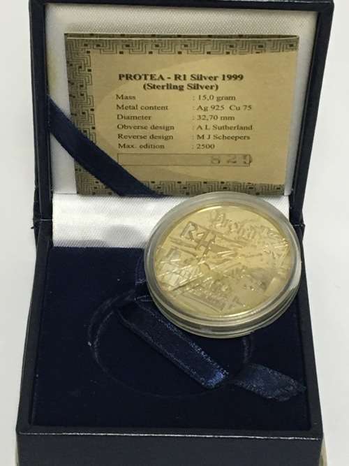 1999 PROTEA SERIES GOLD MINING R1.00 PROOF