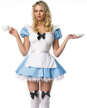 2010 sexy lingerie- cosplay costume-blue alice -free shipping